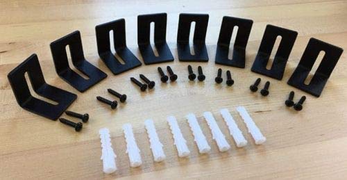 John Wright 88380 Weatherwright Fixed Width Shutter Clips - Durable Aluminum Window Shutter Hardware for Storm Protection & Home Exterior Decoration (Set of 10) - Perfect for Coastal Homes, Hurricane Prep & Vintage House Restoration