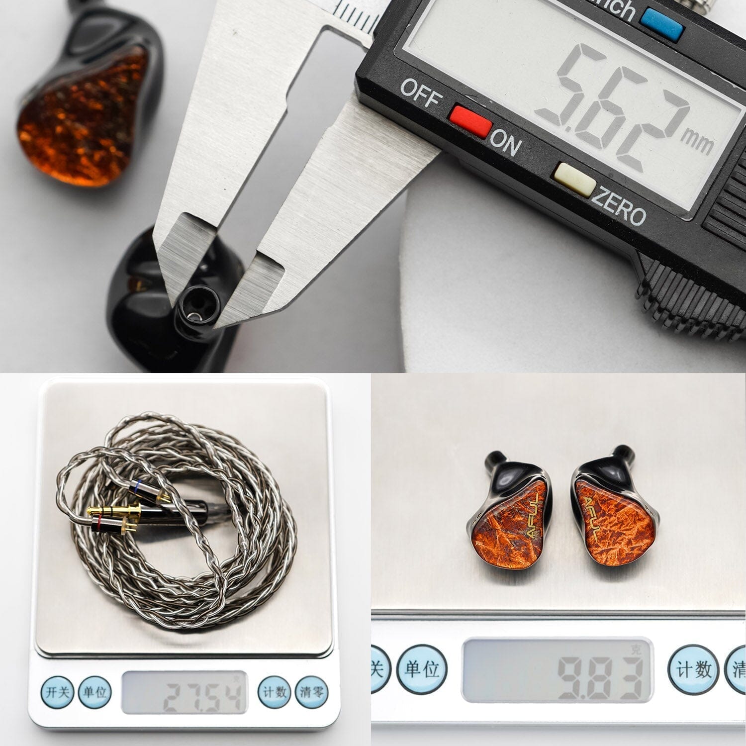 AFUL Performer5 IEMs - 1 Dynamic Driver + 4 Balanced Armature Hybrid Earphones for Audiophiles | Perfect for Music Lovers, Gaming & Studio Monitoring