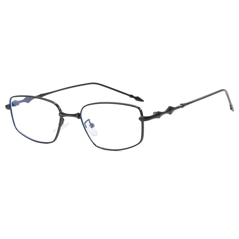 CCspace Women's Full Rim Square Alloy Reading Glasses R57528 - Fashionable Lightweight Eyewear for Reading, Working & Computer Use | Perfect for Office, Home & Daily Wear