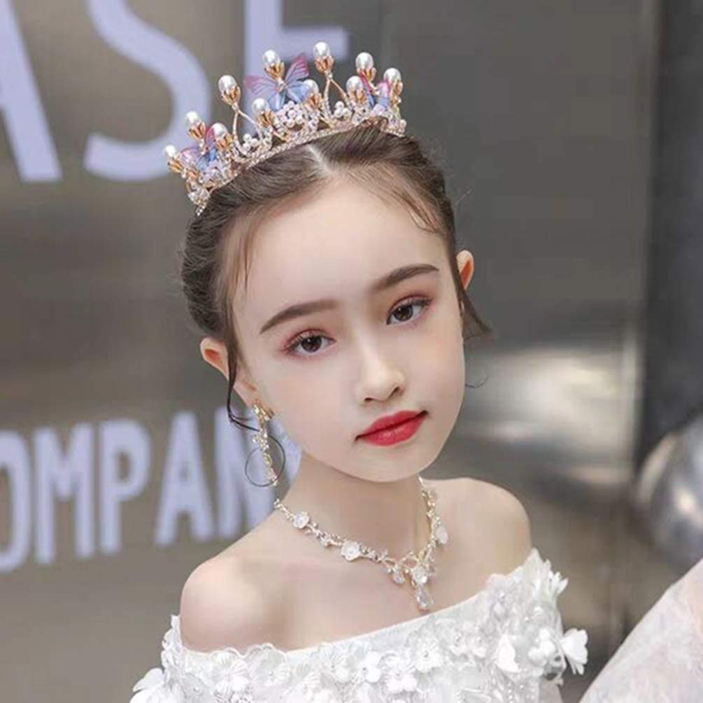 Sparkling Princess Tiaras & Crowns for Little Girls - Pearl Birthday Party Headbands for Weddings, Prom, Pageants & Special Occasions | Perfect for Birthday Celebrations, Dress-Up Play & Photo Shoots