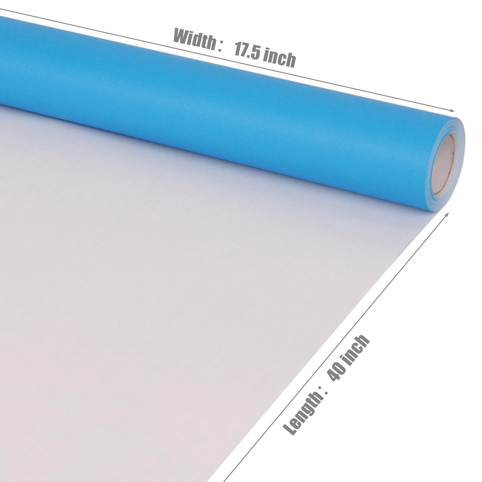 Premium Blue Wrapping Paper Roll - 17