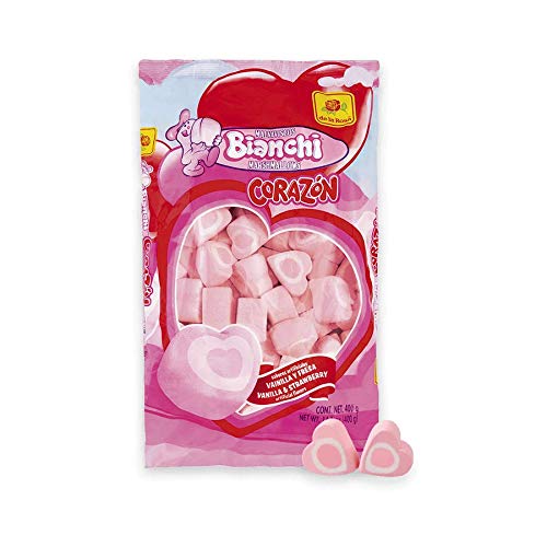 De la Rosa Heart Shape Marshmallows - Sweet Mexican Candy for Valentine's Day, Gifts, Baking & Hot Chocolate Topping
