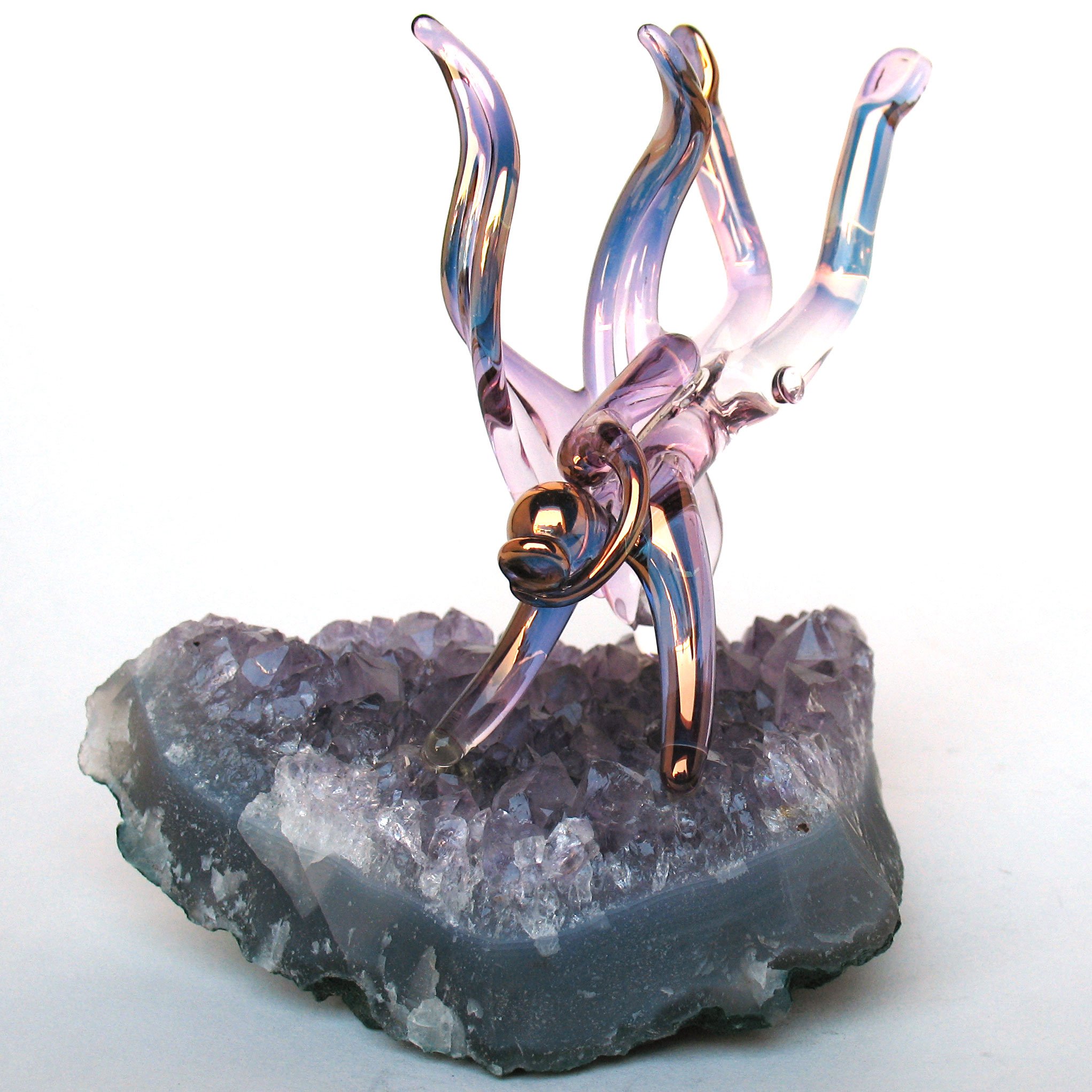 Handmade Blown Glass Scuba Diver Figurine - Unique Underwater Decor for Aquariums, Home & Office Display - Perfect Gift for Divers & Ocean Lovers