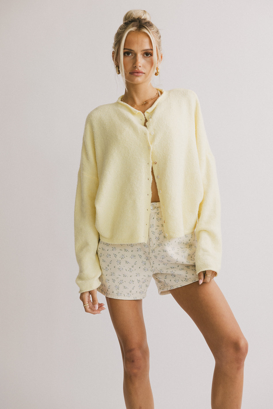 Stylish Maci Cardigan in Yellow - Soft & Comfortable Women's Knit Sweater for Fall & Winter | Perfect for Office, Casual Outfits & Layering