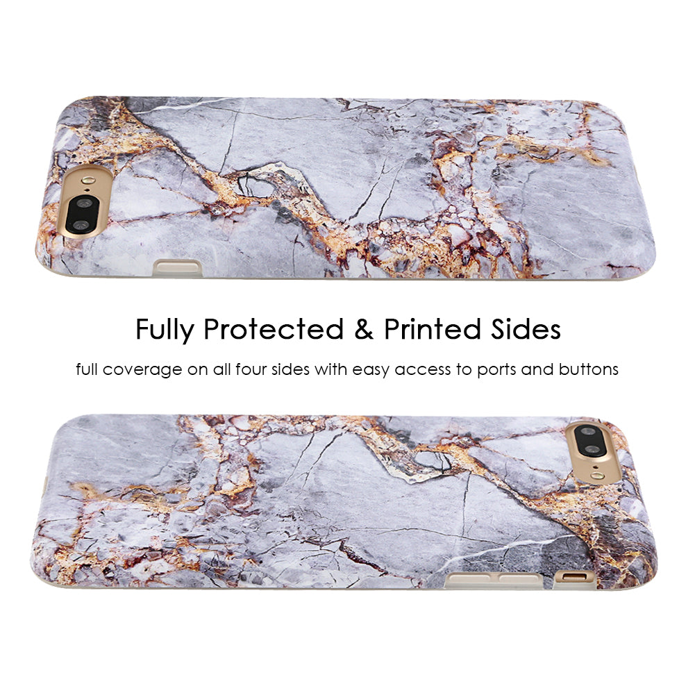 Elegant Gray & Gold Marble iPhone Case - Premium Protective Cover for iPhone 13/14/15 Pro Max - Slim Shockproof Phone Case for Women & Men - Perfect for Office, Travel & Daily Use
