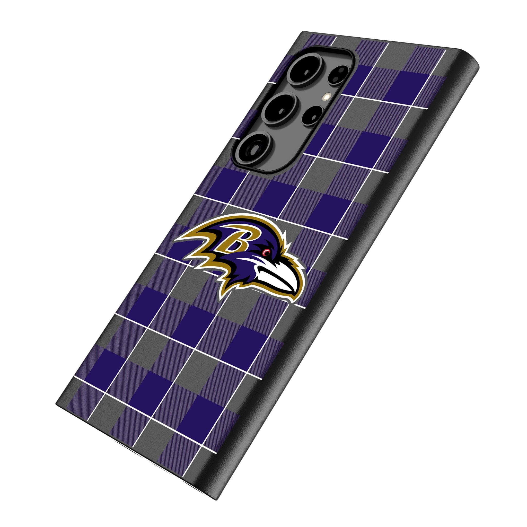 Baltimore Ravens Plaid MagSafe Compatible Phone Case for Samsung Galaxy S21/S22/S23 - Perfect for Game Day & Everyday Protection