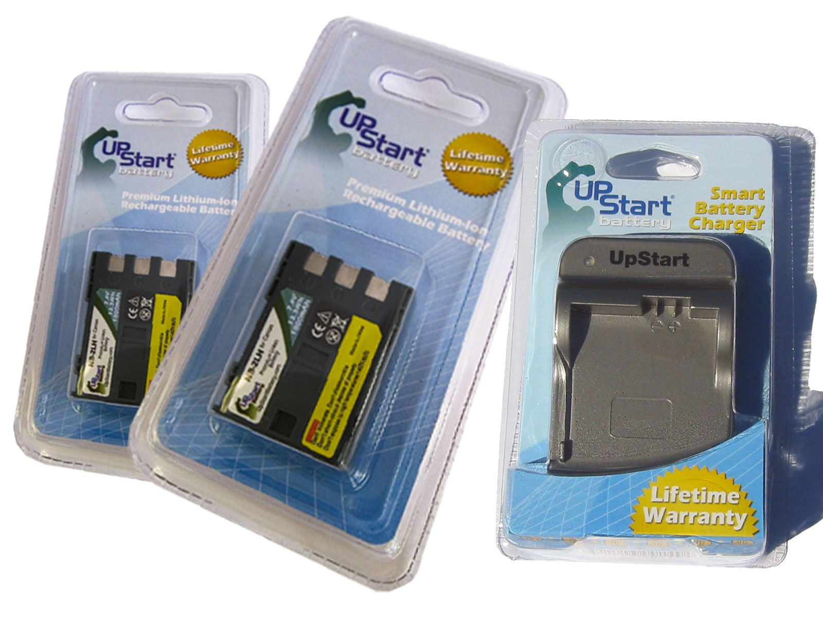 2 Pack Replacement Battery & Charger for Canon Digital Rebel XT - Compatible with NB-2LH (1800mAh 7.4V Li-ion) - Perfect for Travel, Photography & Backup Power