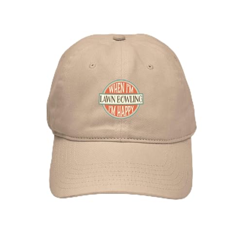 Khaki - Happy Lawn Bowler Cap