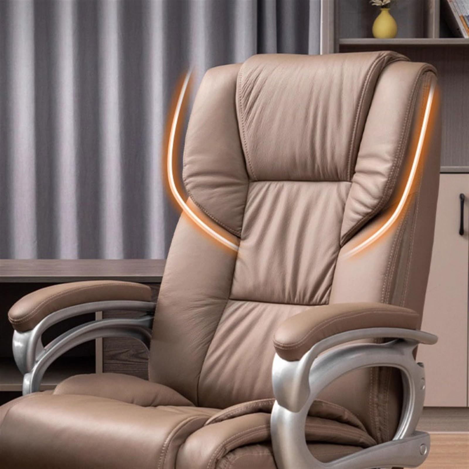 Ergonomic Office Chair with Adjustable Height, Swivel & Footrest - Comfortable Desk Chair for Home, Business & Conference Rooms - Perfect for Long Hours of Studying, Working & Video Meetings