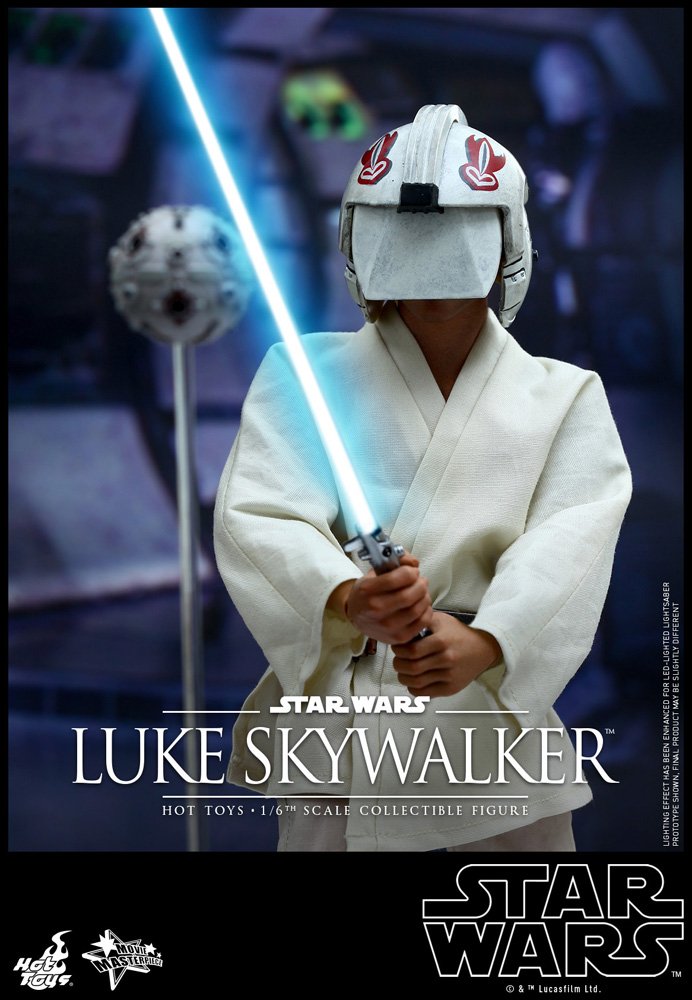 Hot Toys Star Wars Episode IV A New Hope Luke Skywalker 1/6 Scale Collectible Action Figure - Perfect for Display, Gift Giving, and Star Wars Fans Collection