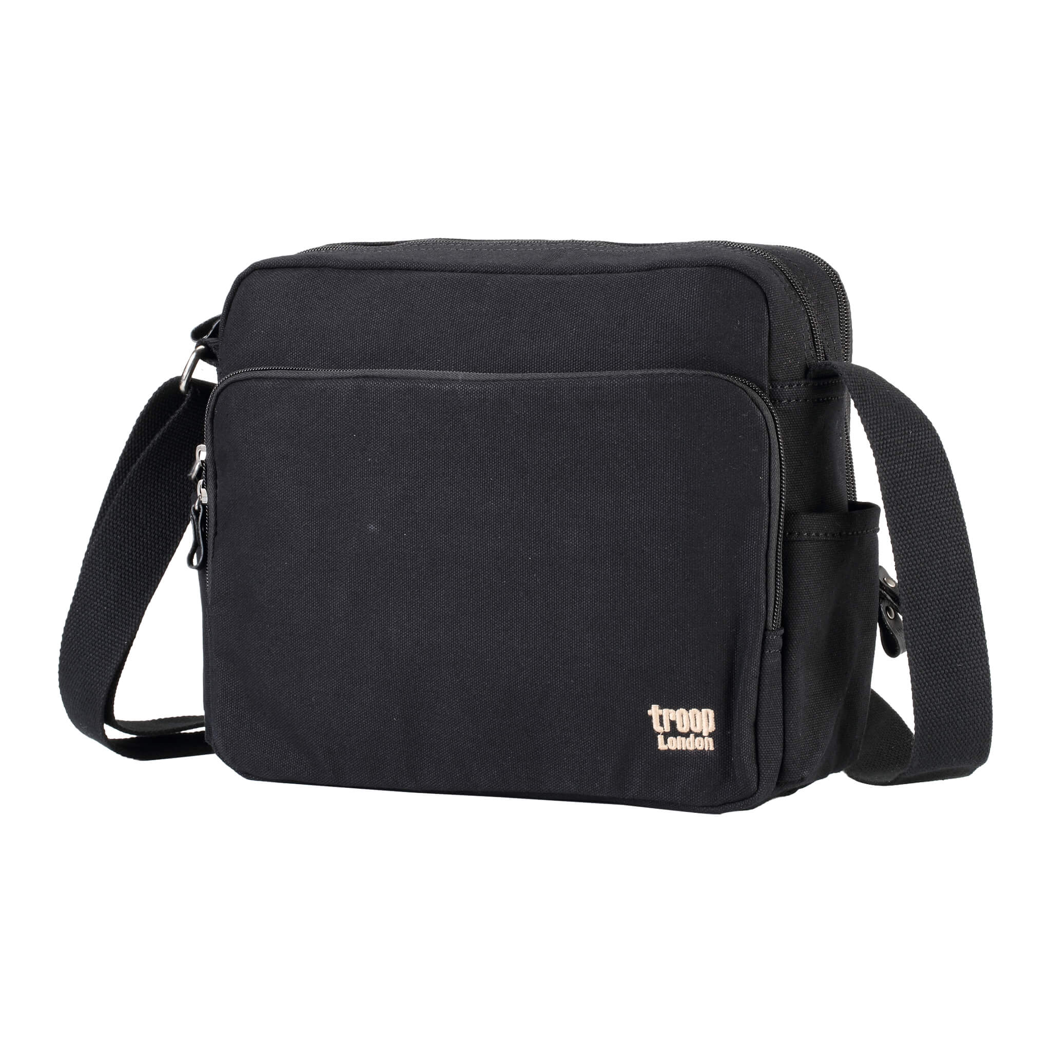 K924 Troop London Classic Crossbody Messenger Bag for Men & Women - Vintage Leather Shoulder Bag - Perfect for Travel, Work & Daily Use