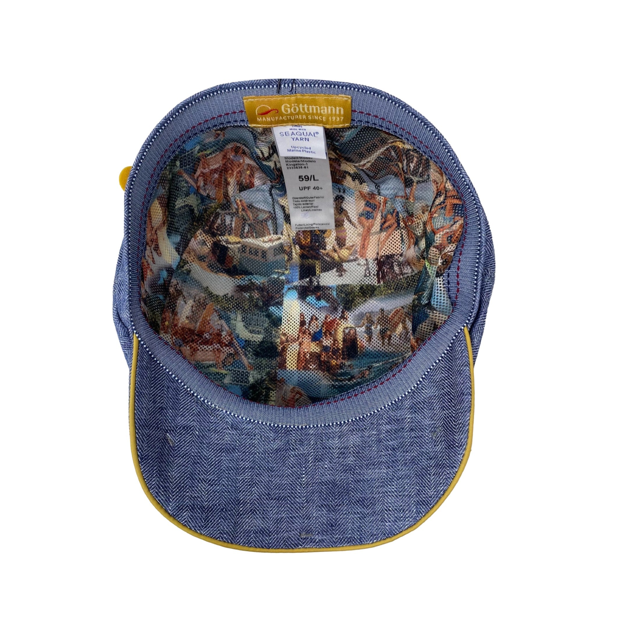 Kingston Linen Cap for Men & Women - Breathable Summer Hat with UPF 50+ Sun Protection - Casual Beach, Golf, Outdoor Activities Accessory