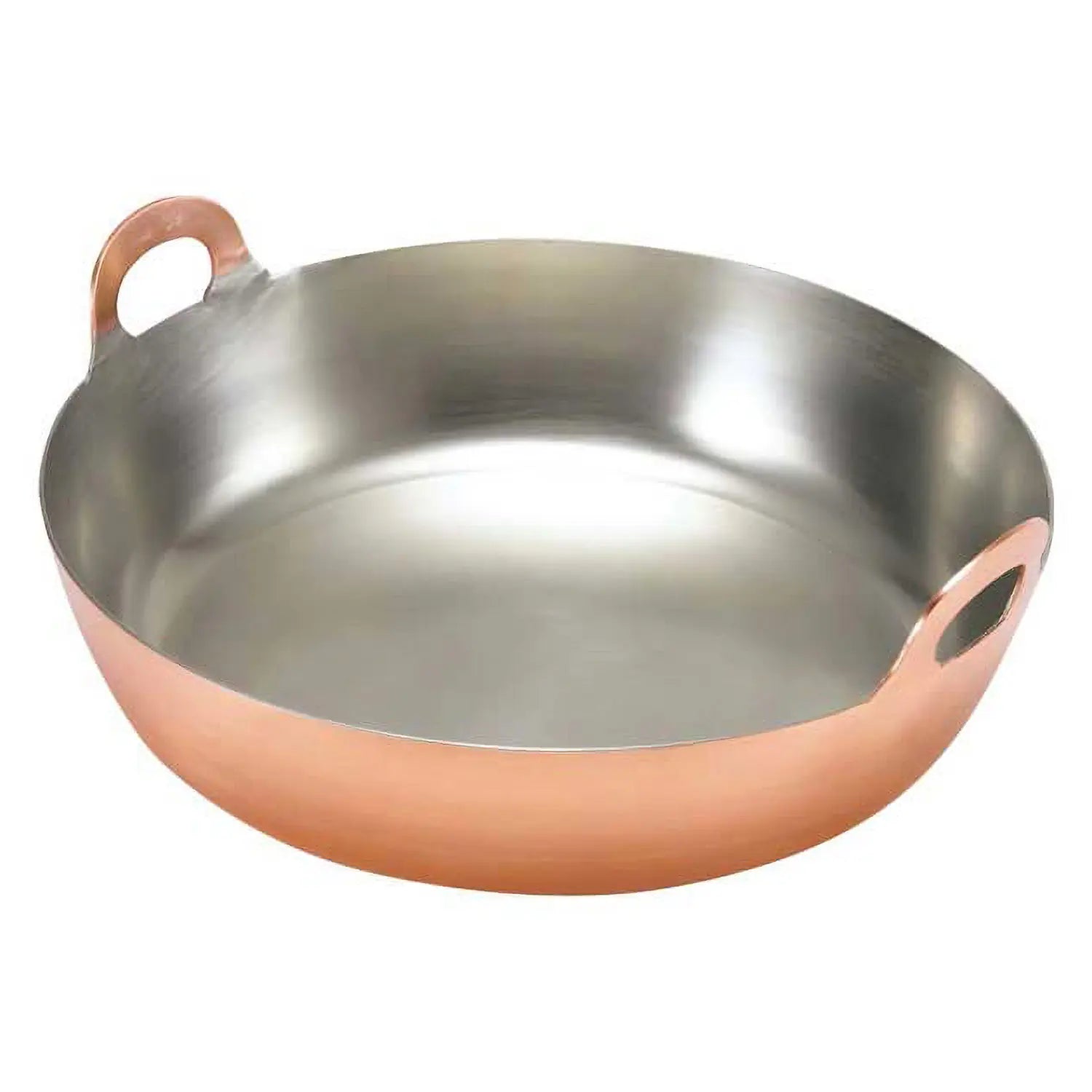Premium Marushin Douki Copper Tempura Pot - Japanese Deep Fryer for Crispy Tempura, Fried Chicken & Seafood | Ideal for Home Cooking & Restaurant Use