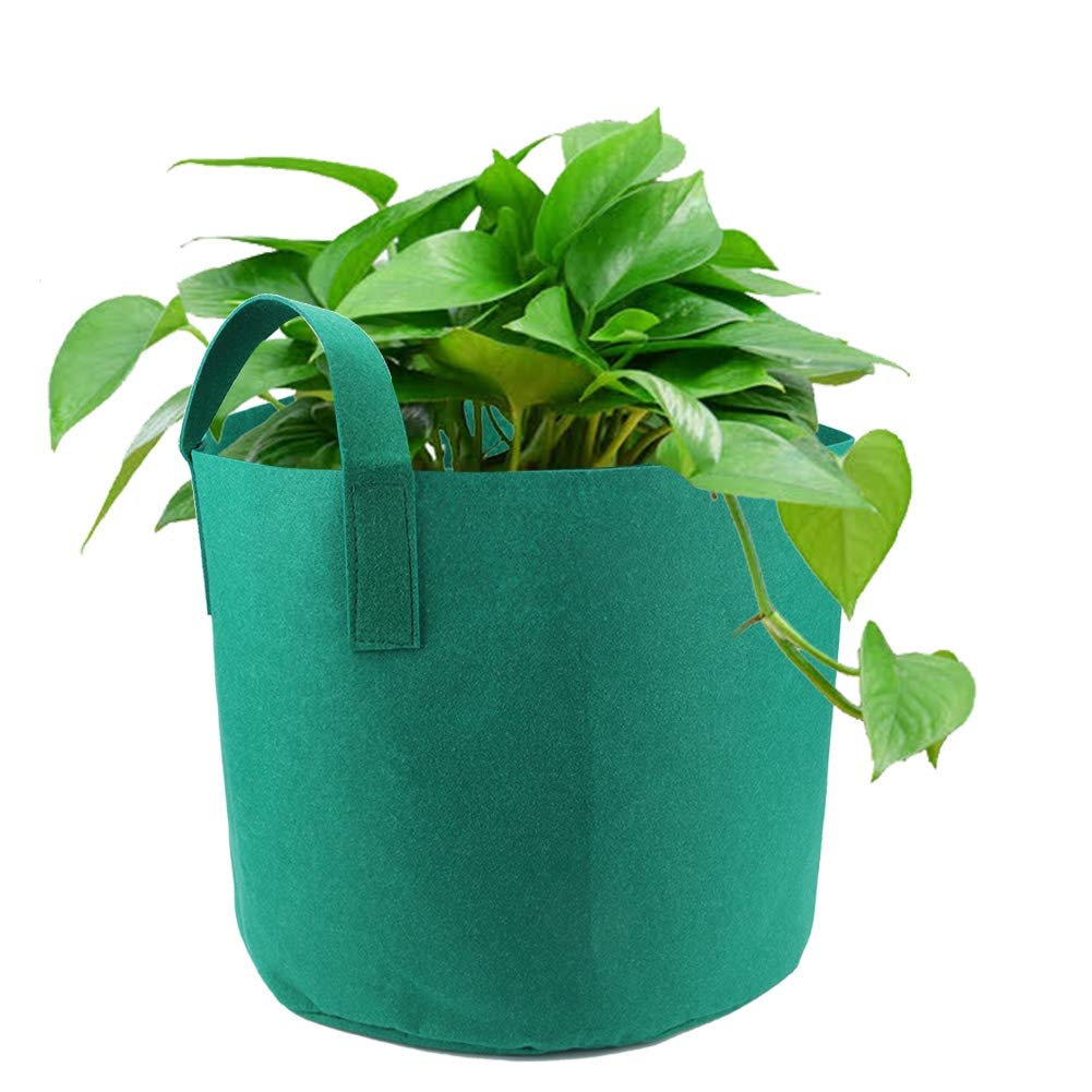Breathable Black Aeration Grow Bags for Plants - 18x20 Inch Gardening Pots, Ideal for Home Decor, Balcony Gardens & Indoor/Outdoor Planting | Perfect for Vegetables, Flowers & Herbs