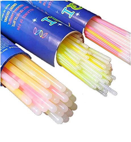 8 Pack Purple Glow Sticks - 8 Inch Glow in the Dark Party Supplies for Neon Glow Parties, Raves, Concerts & Night Events | Includes Glow Necklaces, Bracelets & Connectors | Perfect for Birthday Decorations, Halloween, Festivals & Dance Parties
