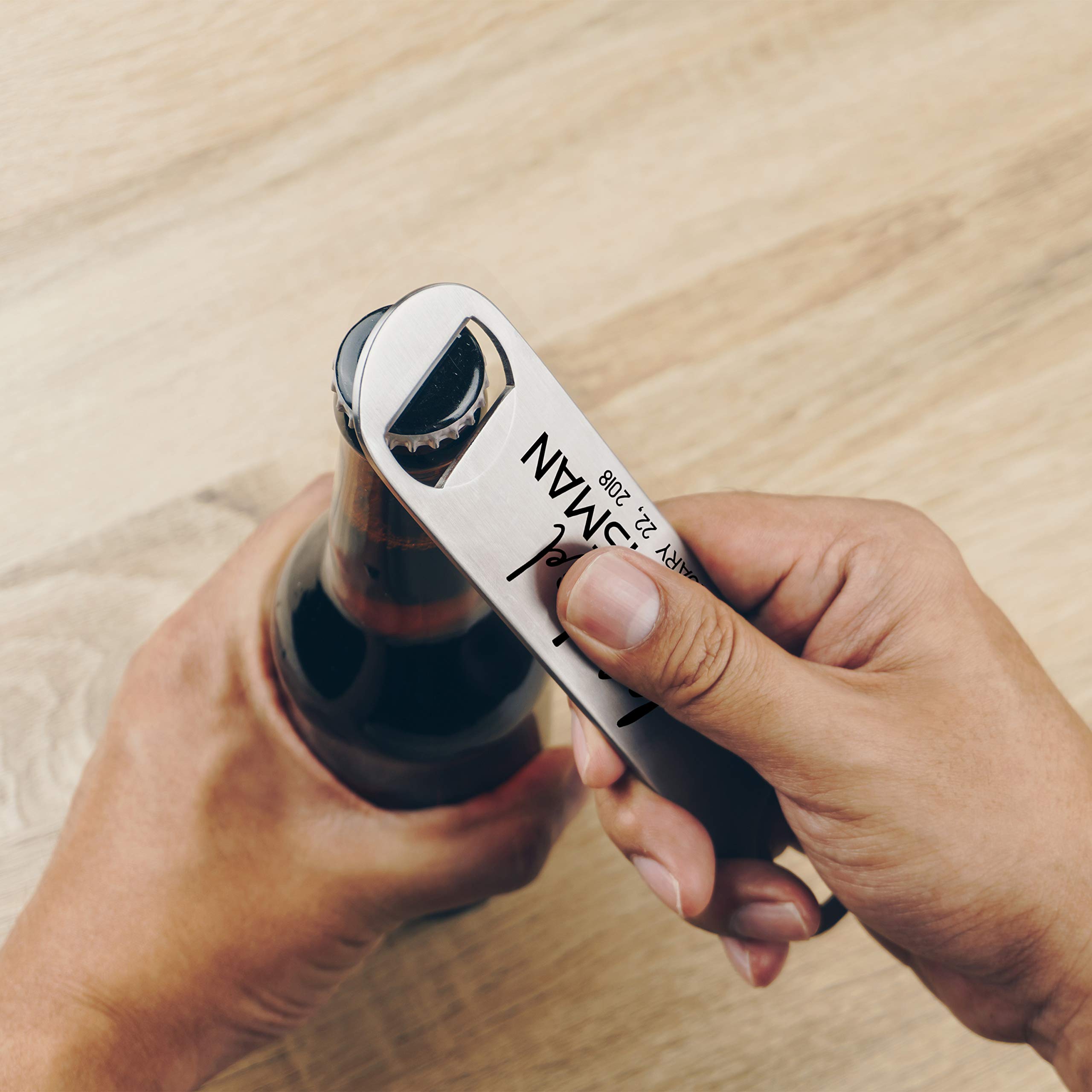 Personalized Stainless Steel Bottle Openers Set of 6 - Unique Groomsmen & Bridesmaid Gifts for Weddings - Best Man, Bachelor Party & Bridal Shower Accessories - Perfect for Wedding Celebrations, Anniversary Gifts & Party Favors