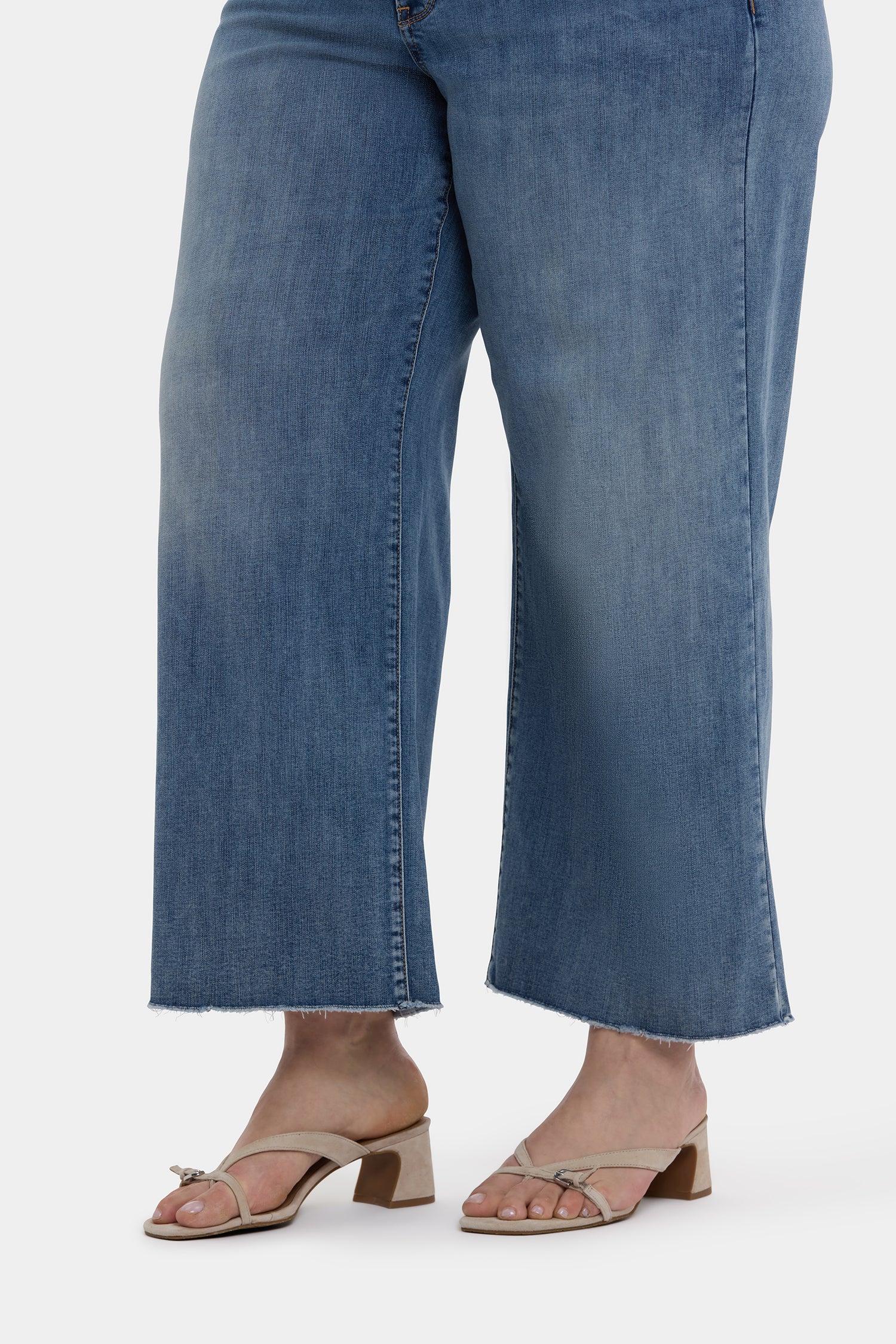 Brodi Wide Leg Ankle Jeans for Women - Plus Size High Waisted Denim Pants with Comfortable Stretch | Perfect for Casual Wear, Office Outfits & Barcelona Travel Fashion