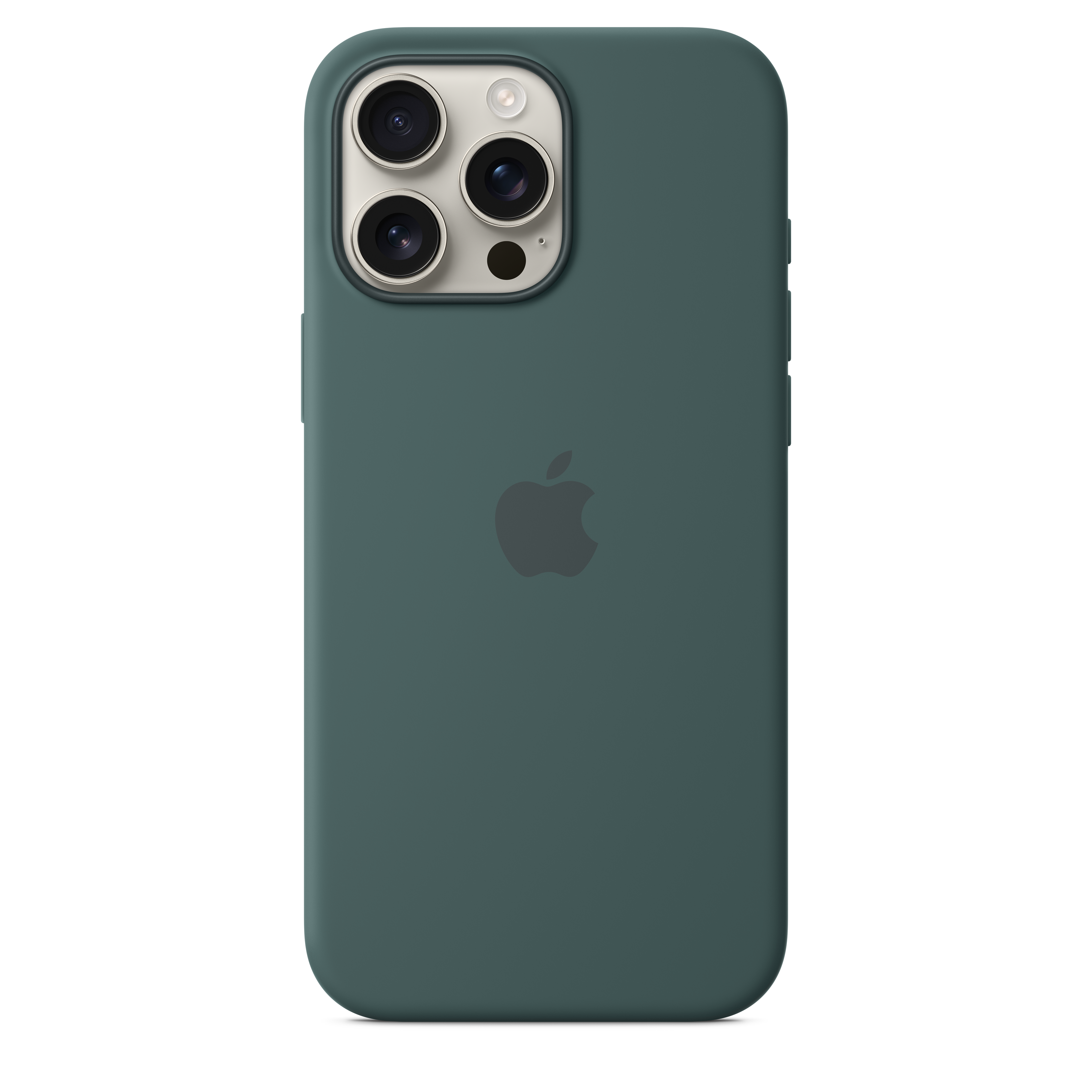 Magnetic Silicone Case with MagSafe for iPhone 16 Pro Max - Lake Green | Slim Protective Cover for Everyday Use & Wireless Charging