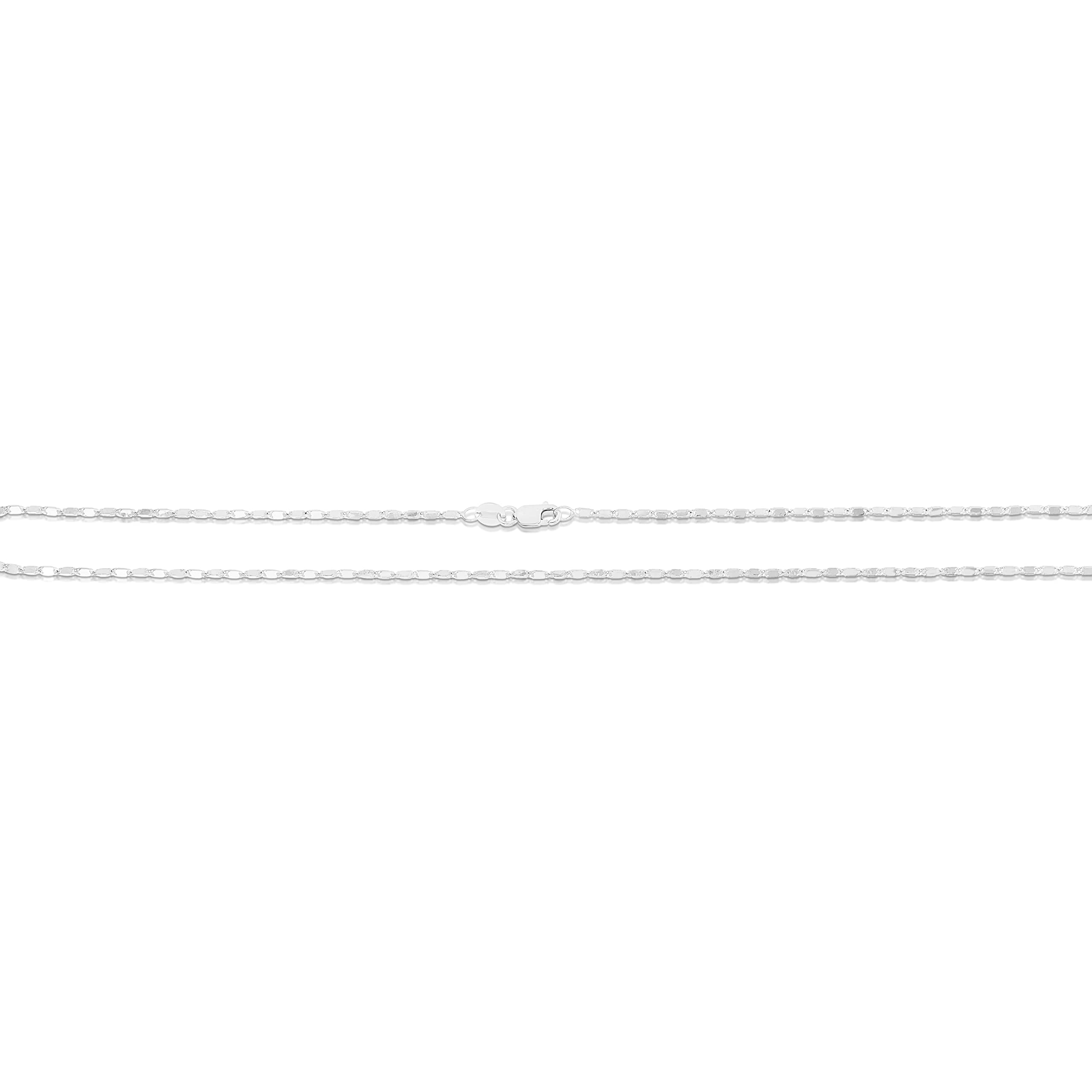Floreo 10k Yellow Gold or White Gold 1.5mm Lumicina Mirror Snail Link Chain Bracelet for Women | Dainty Delicate Jewelry for Everyday Wear, Gift for Her, Anniversary, Birthday | Perfect for Casual, Office & Special Occasions