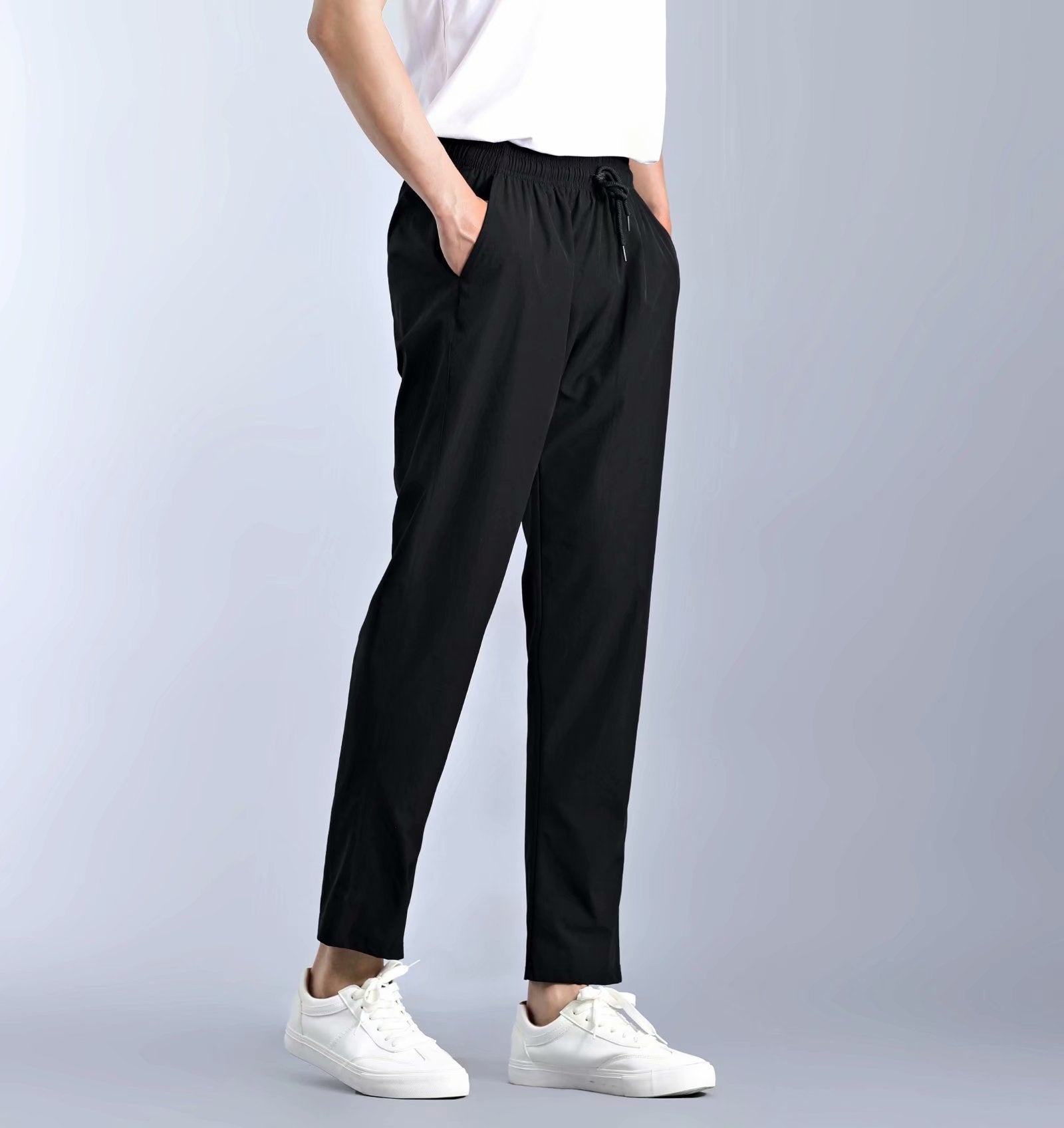 5XL Plus Size Men's Casual Running Pants - Elastic Breathable Slim Fit Sweatpants for Gym, Workout & Outdoor Activities | Lightweight Comfort for Jogging, Fitness & Lounge Wear