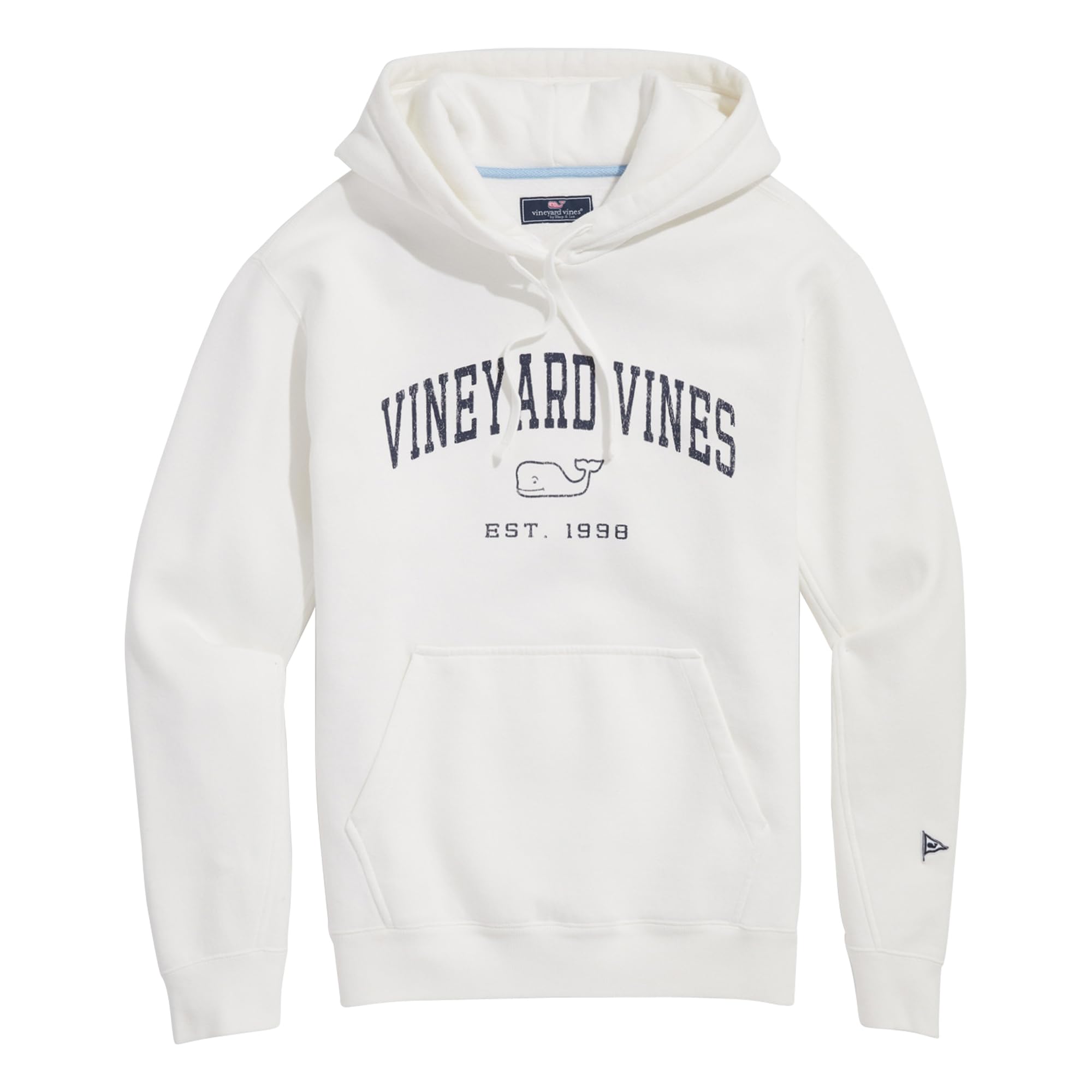 Vineyard Vines Men's Vintage Whale Fleece Hoodie - Soft & Cozy Pullover for Casual Wear, Outdoor Activities & Layering