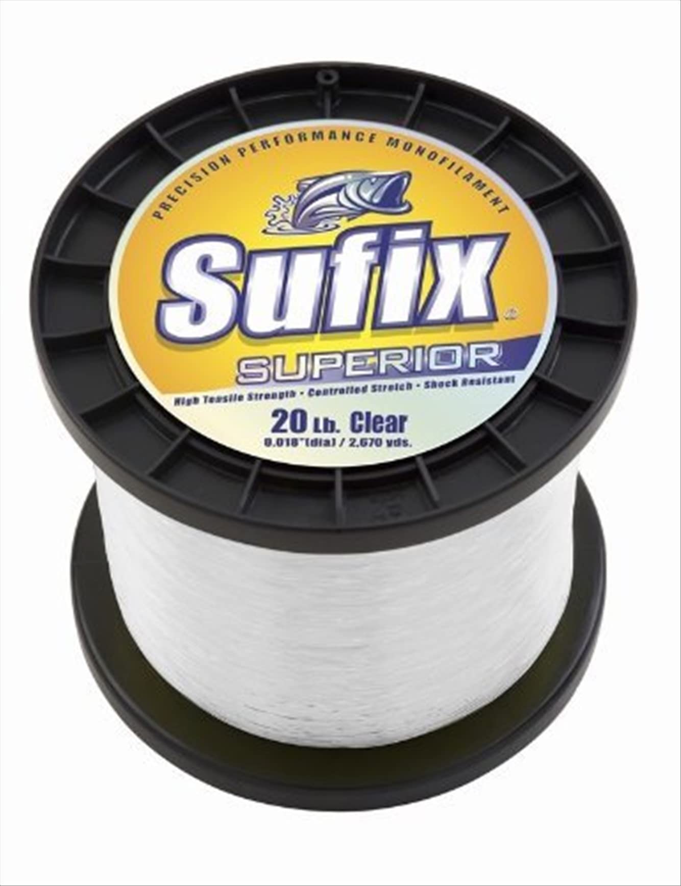 Sufix Superior Monofilament Fishing Line - High Strength, Low Memory, Smooth Casting for Freshwater & Saltwater Fishing | Perfect for Bass, Trout, and Walleye Anglers