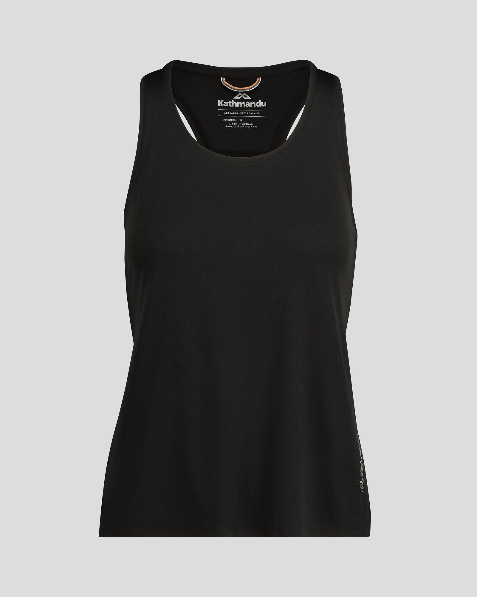 Women's Seeker Tank Top - Breathable Workout Shirt for Yoga & Running | Black Stingray Color | Gym & Outdoor Activities