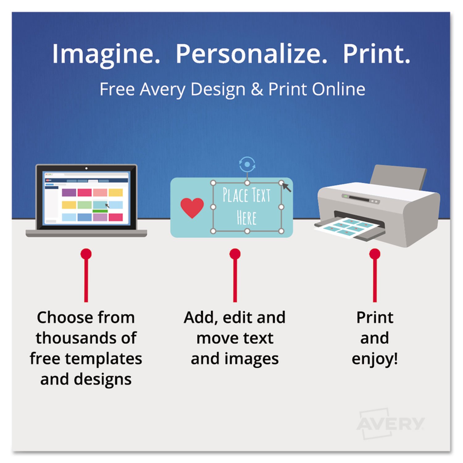 Avery 11449 Clear Plastic Dividers with 5-Tab Index Maker - Print & Apply Letter Size Labels for Office Organization & Filing Systems | Perfect for Binders, Folders & Document Management