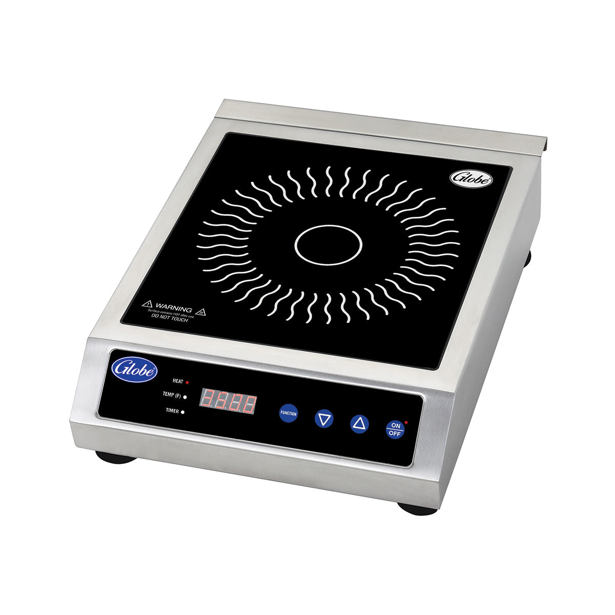 Globe GIR18 1800W Countertop Induction Cooktop - Portable Electric Stove for Home, Kitchen, Dorm, RV & Camping - Fast Heating & Energy Efficient