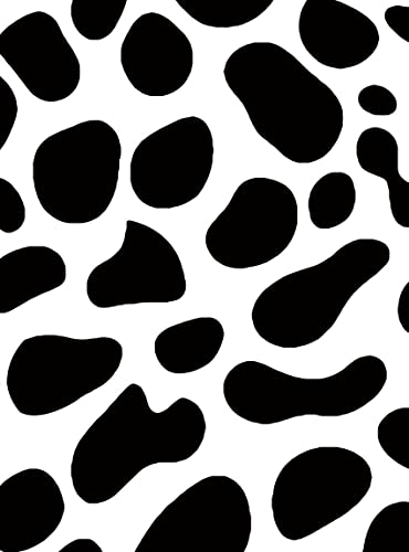 Black White Cow Print