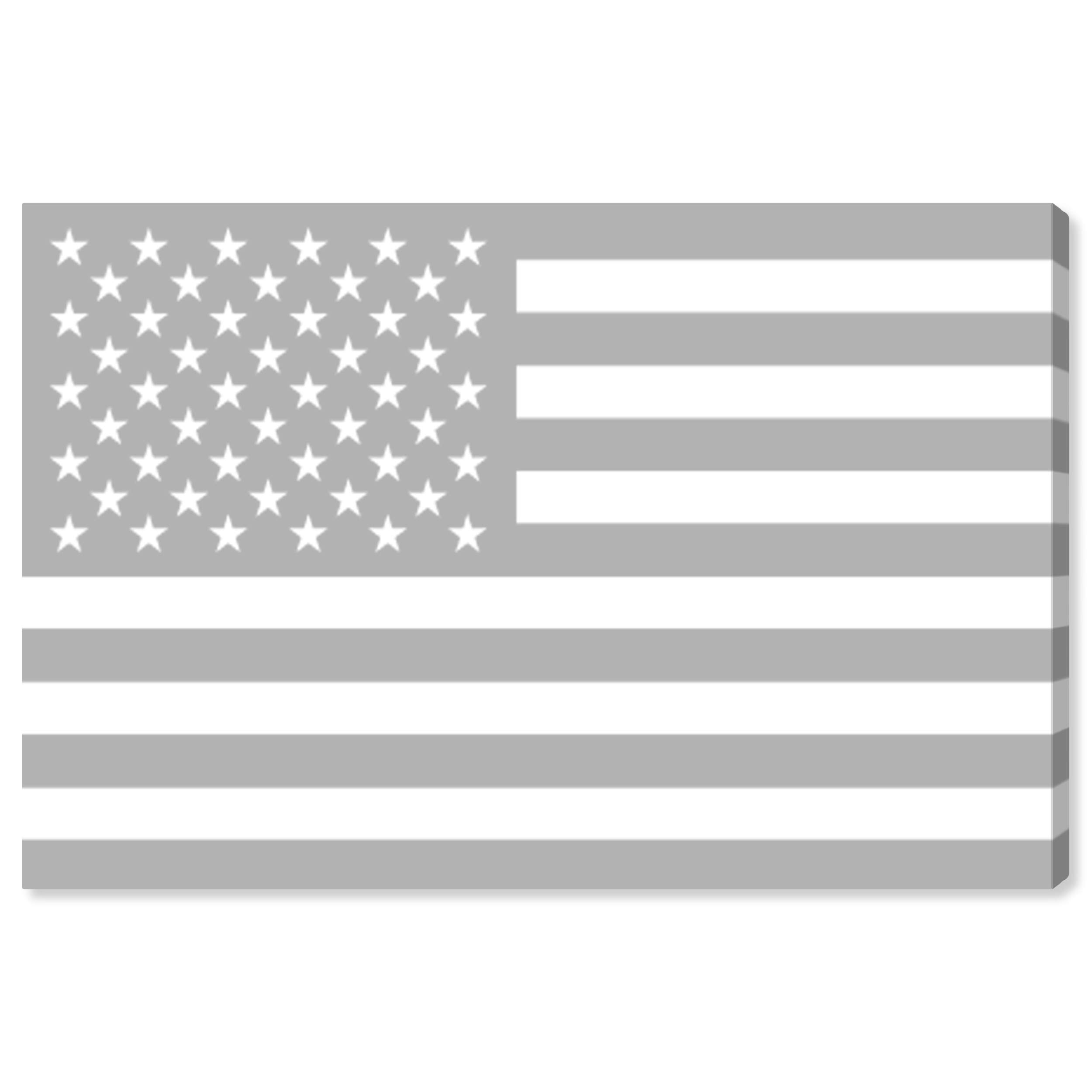 Oliver Gal Artist Co. American Flag Wall Art Canvas Print by Tiago Magro - Patriotic Home Decor for Living Room, Office & Bedroom