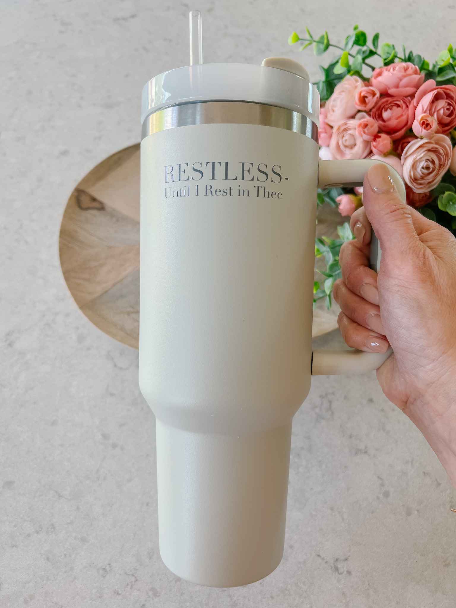 Dune Insulated Tumbler with Lid - 20oz Stainless Steel Travel Mug for Hot & Cold Drinks - Perfect for Office, Gym, and Outdoor Adventures