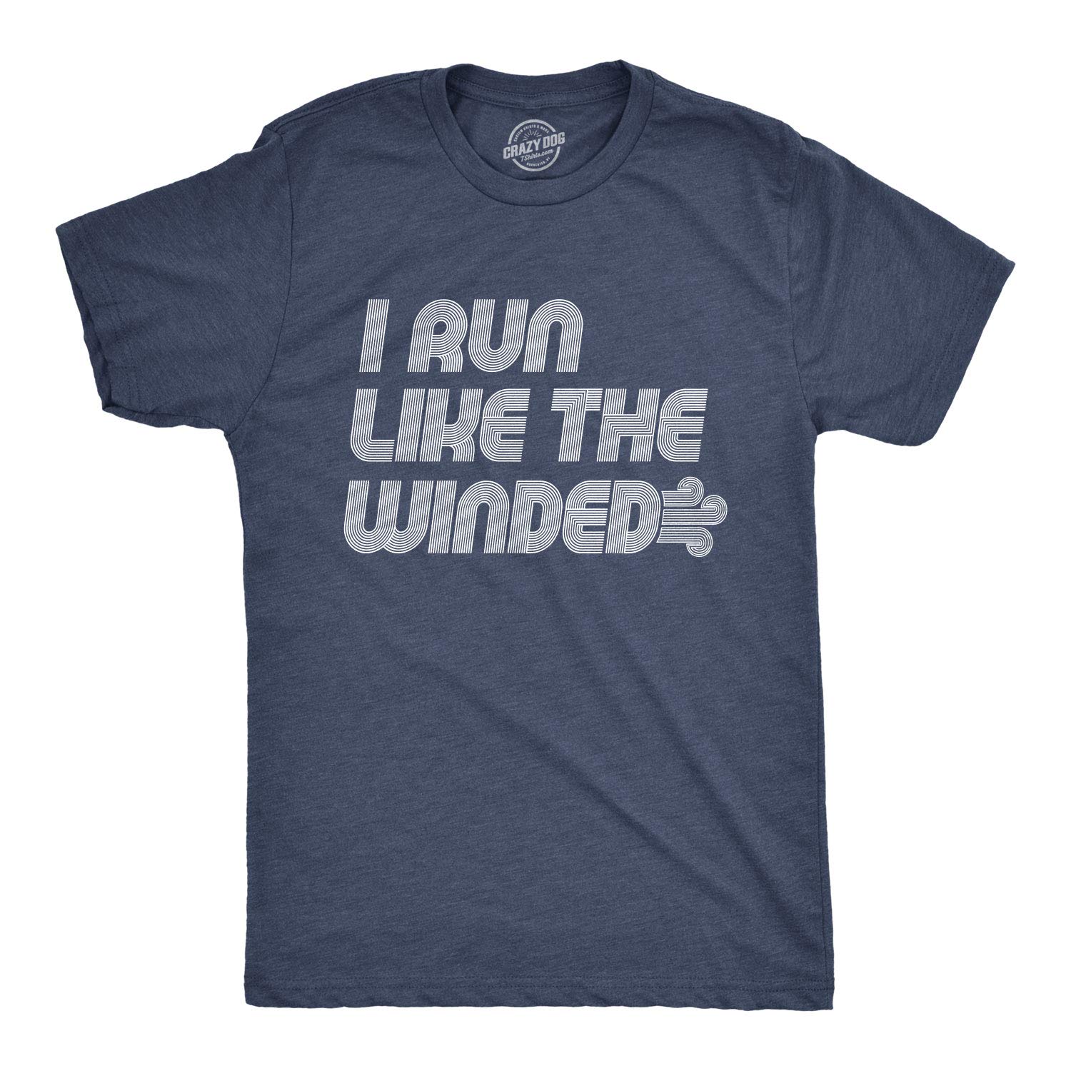 Funny Men's Running T-Shirt - 'I Run Like The Winded' Jogging Fitness Tee for Runners & Gym Enthusiasts | Perfect for Marathons, Workouts & Casual Wear