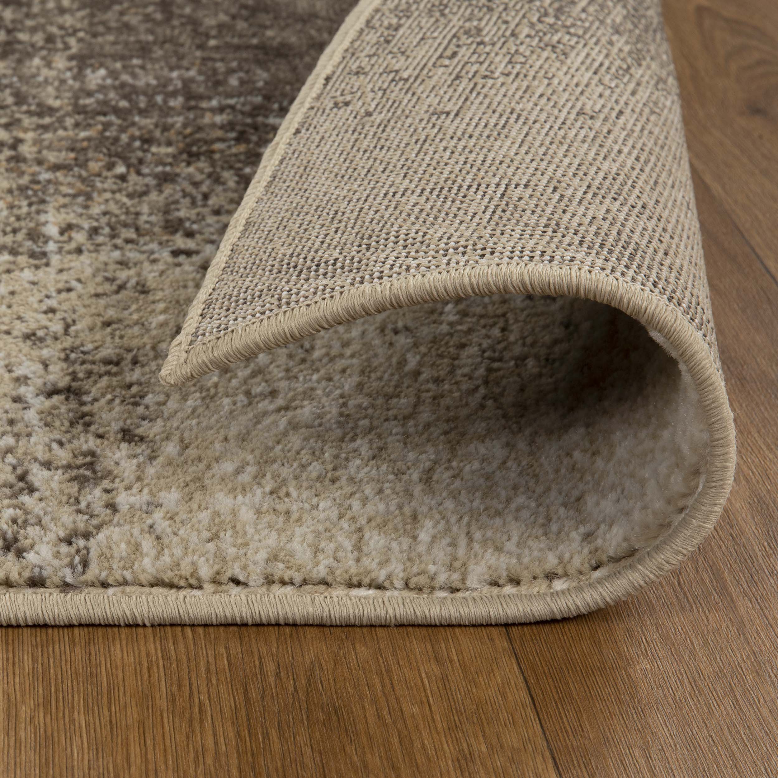 Bristol Distressed Abstract Damask Indoor Area Rug - Non-Slip Living Room Carpet Runner for Bedroom, Hallway & Entryway Decor
