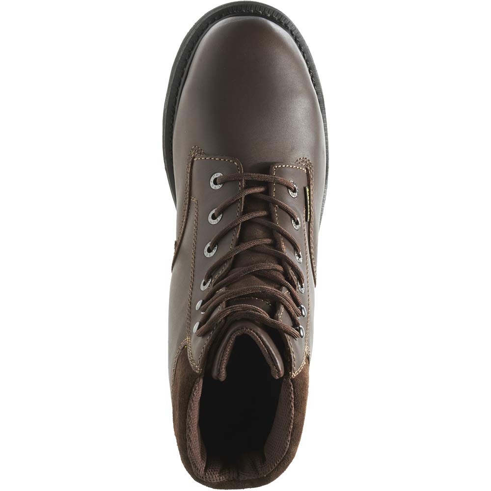 Wolverine Men's Cannonsburg Work Boots - Durable Leather Steel Toe Shoes for Construction & Outdoor Work | Comfortable Safety Footwear for Job Sites, Hiking & Heavy Duty Use