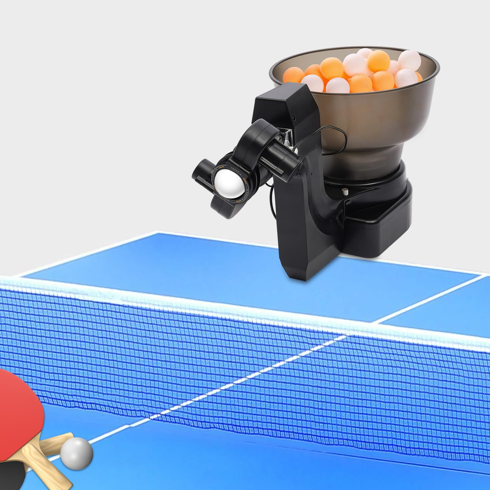 Best Automatic Table Tennis Robot - Portable Ping Pong Ball Machine with 110-Ball Capacity | Perfect for Home Practice & Training Sessions