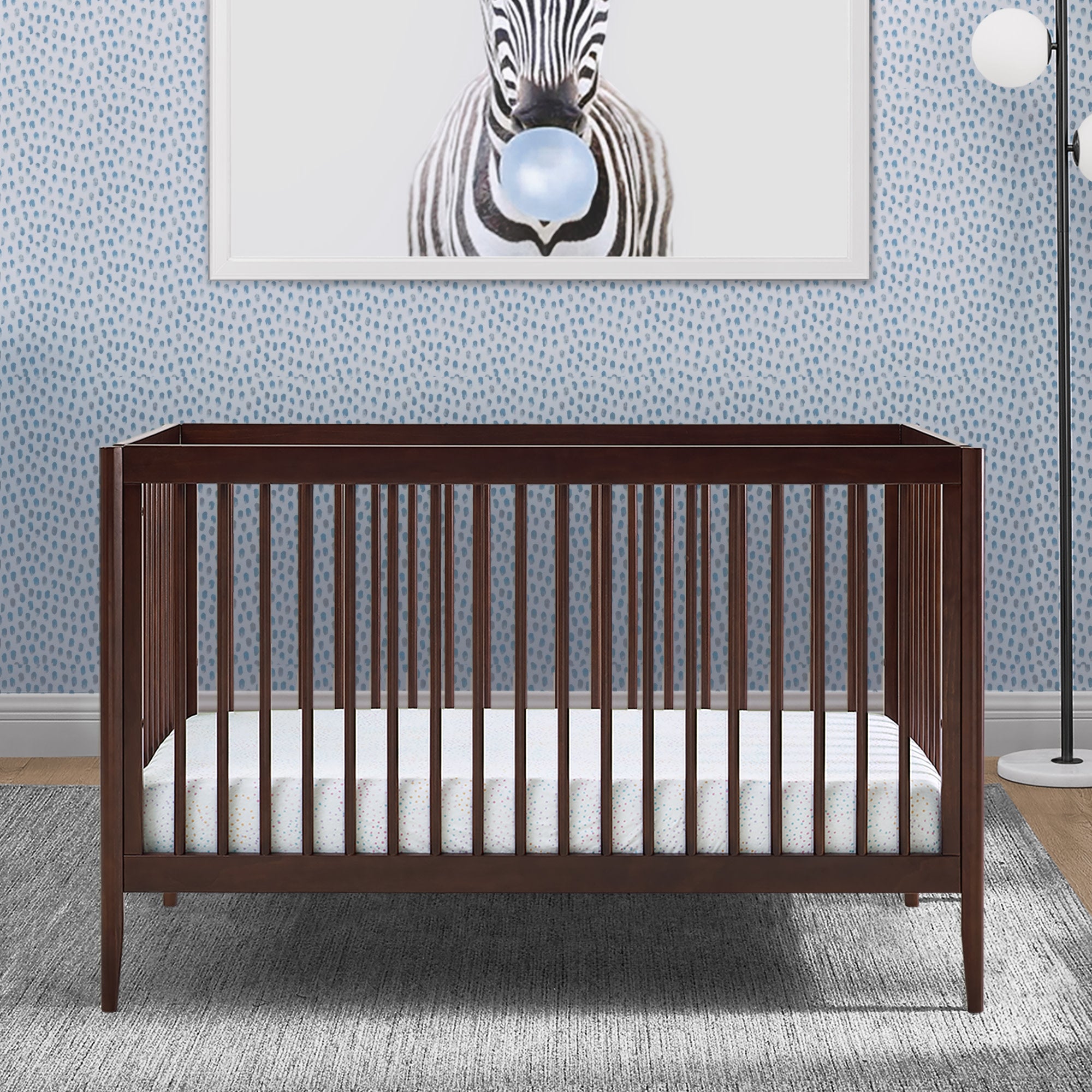 Casey 6-in-1 Convertible Baby Crib - Toddler Bed, Daybed & Full-Size Bed - Safe Nursery Furniture for Newborn to Adult - Perfect for Nursery, Bedroom & Guest Room