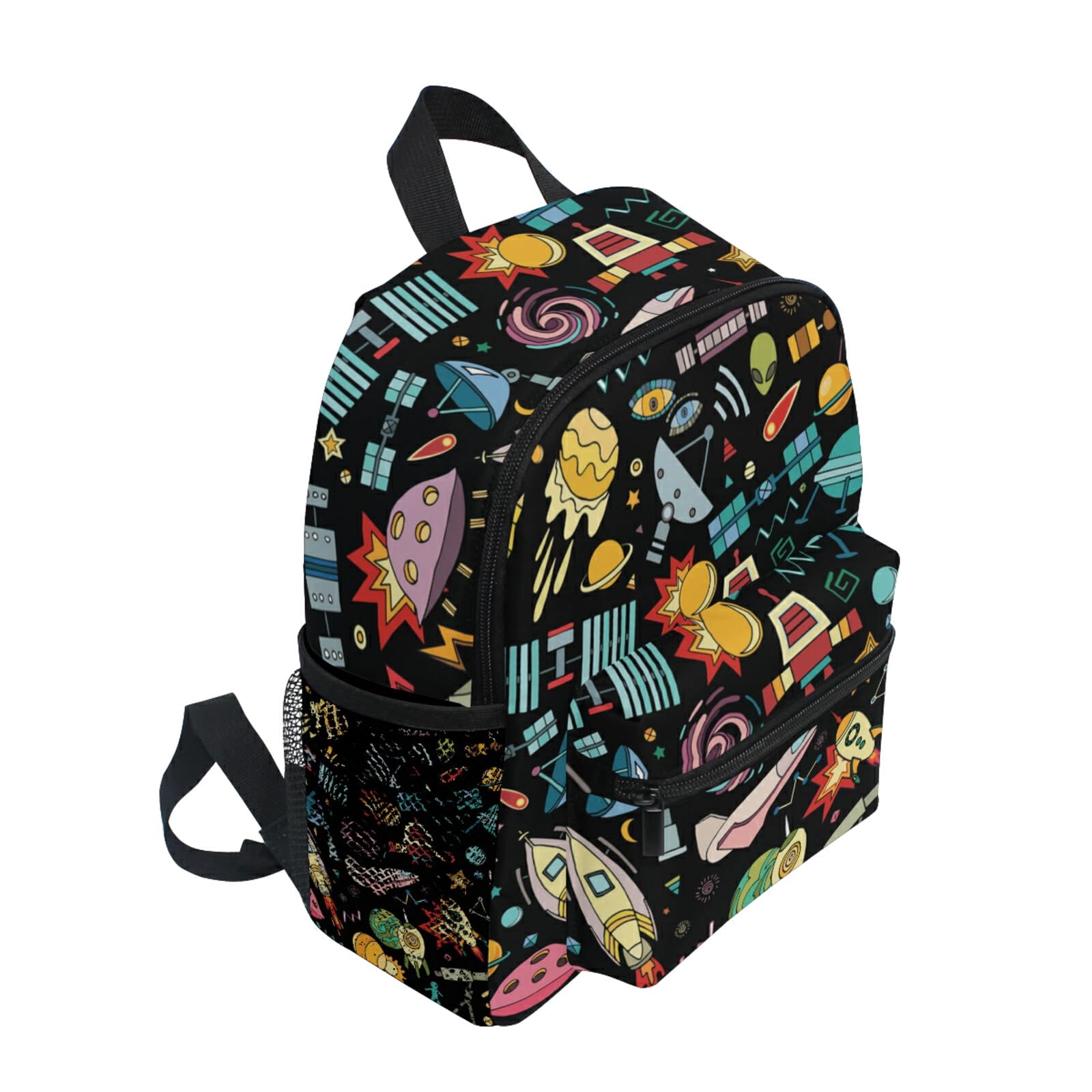 **Space Themed Kids Backpack - Cute & Durable Toddler Book Bag for Preschool, Kindergarten & Daycare - Perfect for Travel, School & Toys Storage**