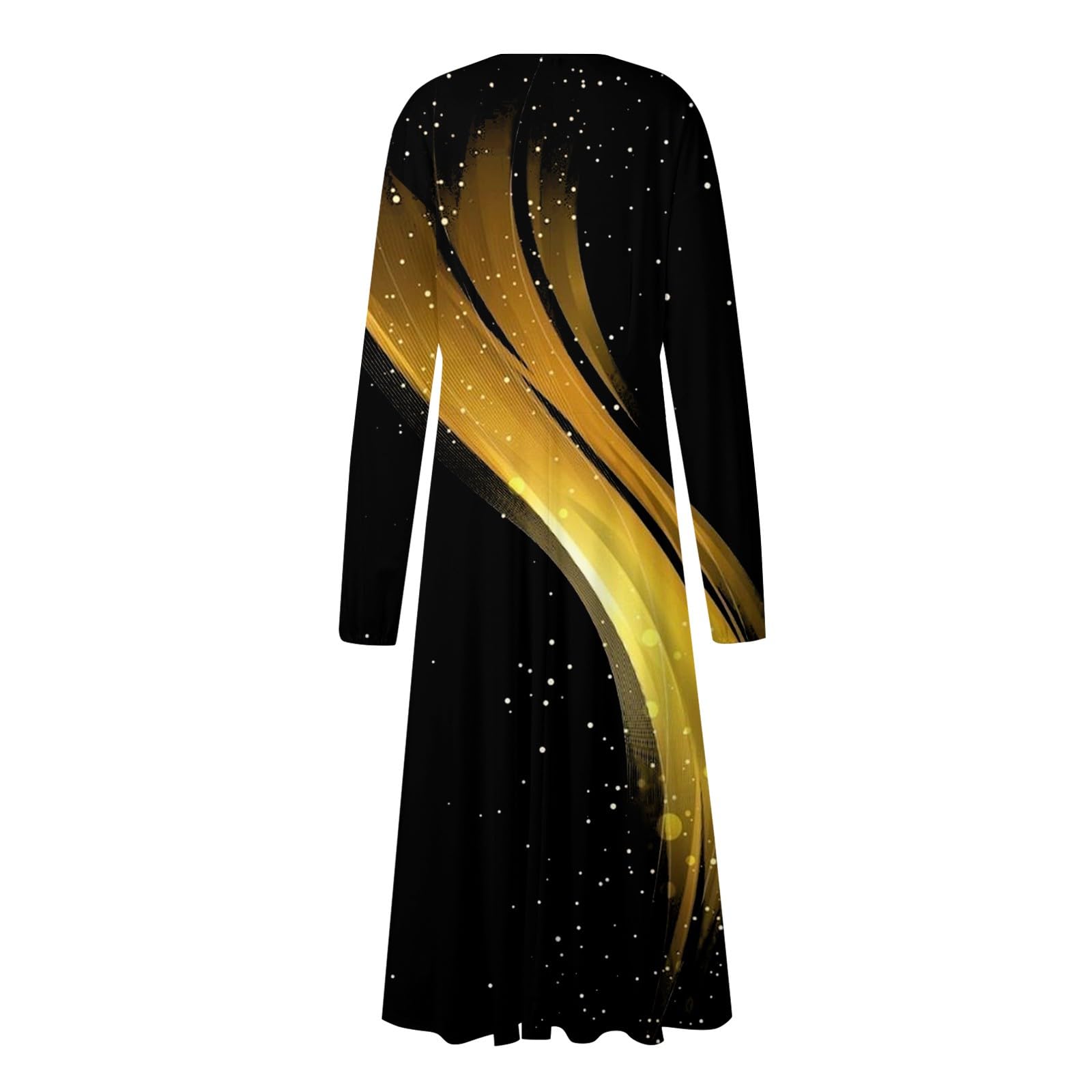 2024 Women's Fall Casual Long Sleeve V-Neck Maxi Dress - Floral Printed Boho Style Wedding Guest Dress for Autumn Parties, Date Nights & Special Occasions