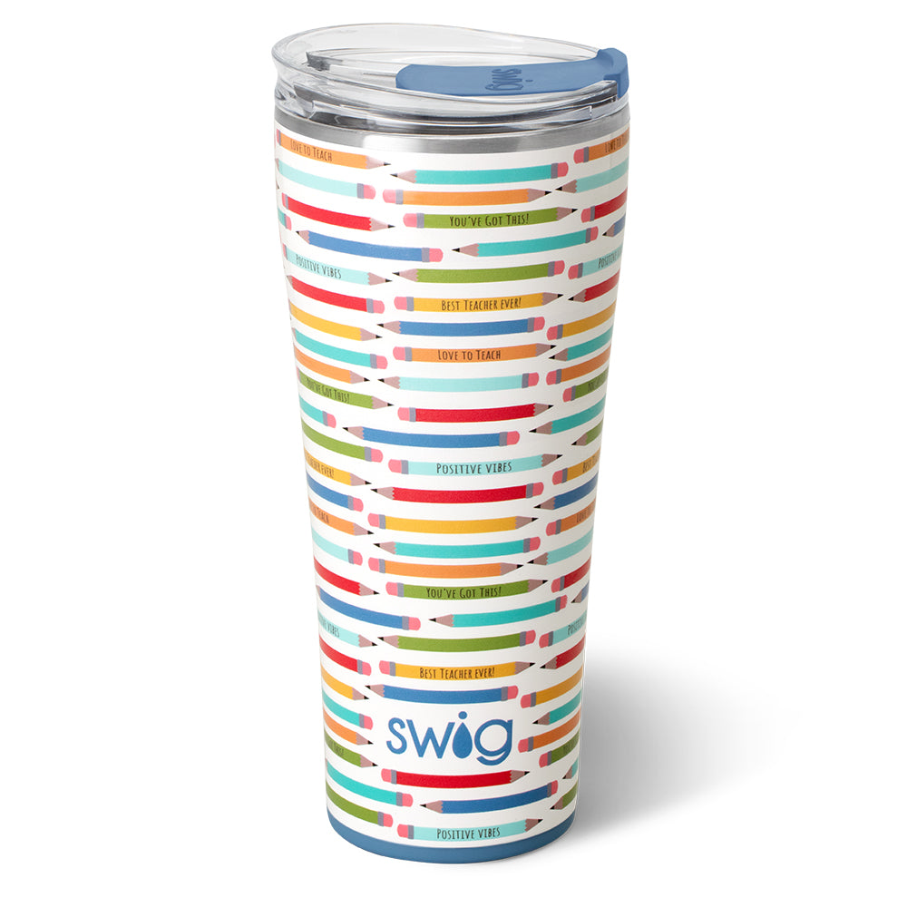 32oz Insulated Tumbler for Teachers - Leakproof Stainless Steel Travel Mug with Lid & Straw - Perfect for Classroom, Office & Commuting