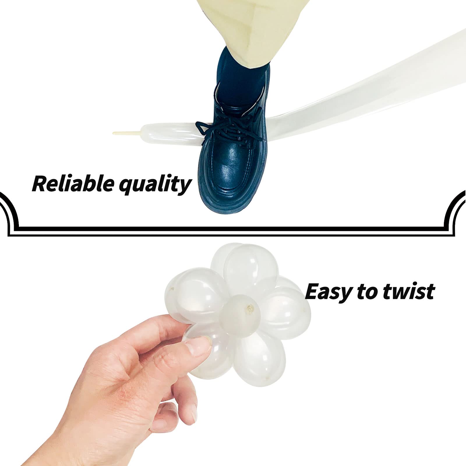 260 Clear Latex Balloons for Balloon Arch, Twisting Animals & Party Decorations - Thickened Long Balloons for Kids Birthday, Wedding, Baby Shower & Events (100 Pack) - Perfect for DIY Balloon Garlands, Columns & Party Backdrops