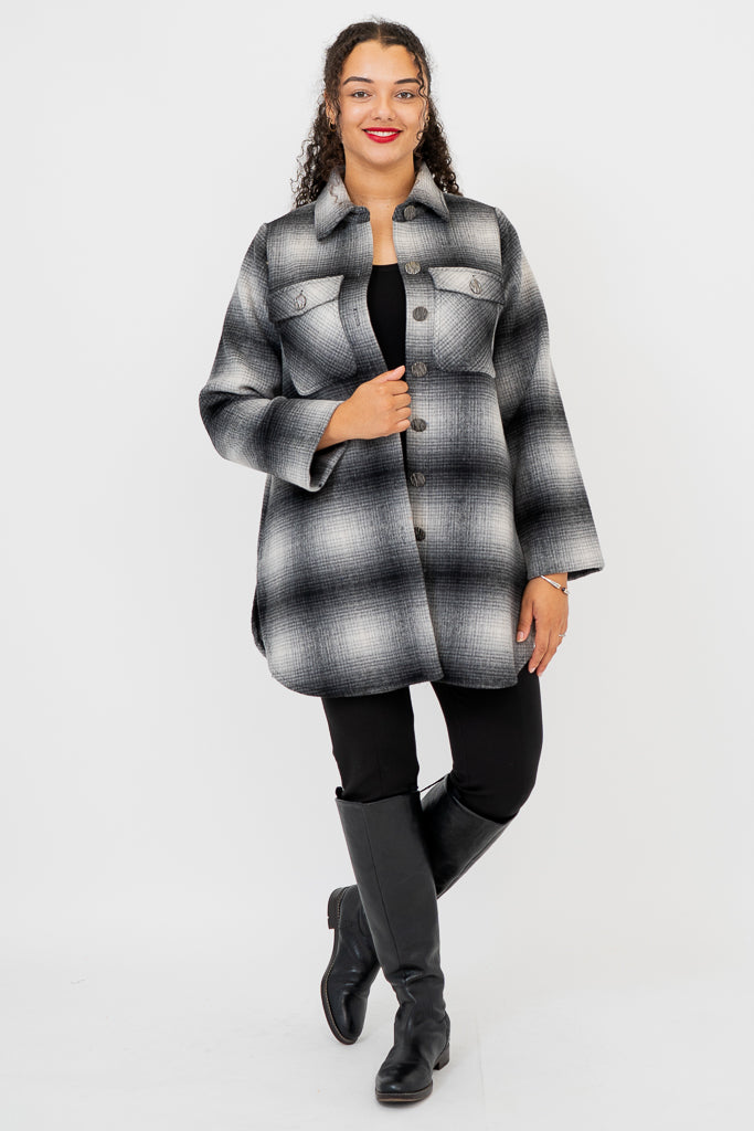 Andrea Women's Phoenix Boiled Wool Coat - Warm Winter Jacket for Casual Outings & Office Wear