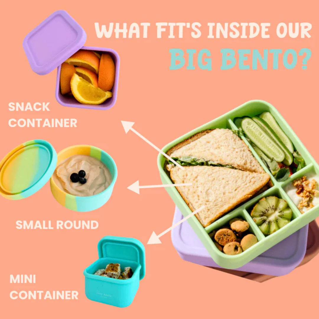 Eco-Friendly BIG Silicone Lunch Box by The Zero Waste People - Perfect for Meal Prep, School Lunches & On-the-Go Snacks | BPA-Free, Reusable Food Container
