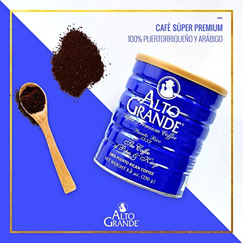 Alto Grande Super Premium Ground Coffee 8.8oz (10 Cans) - Rich Arabica Blend for Home, Office & Gifts - Perfect for Brewing, Espresso & Cold Brew