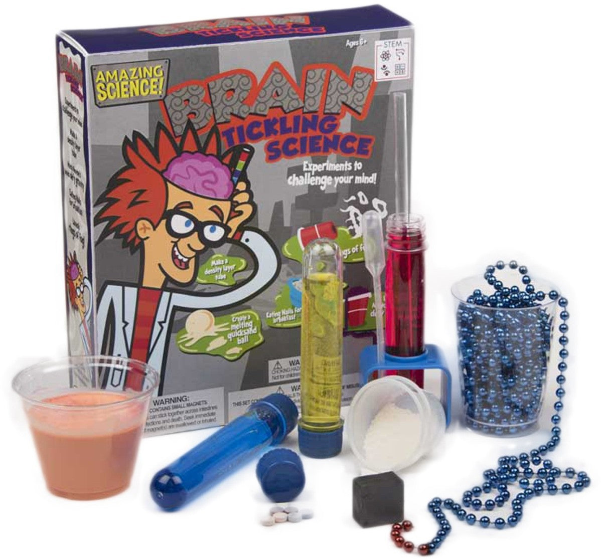 Brain Tickling Science Kit - STEM Educational Toys for Kids, Fun Learning Experiments for Home & Classroom | Perfect for Science Fairs & Birthday Gifts