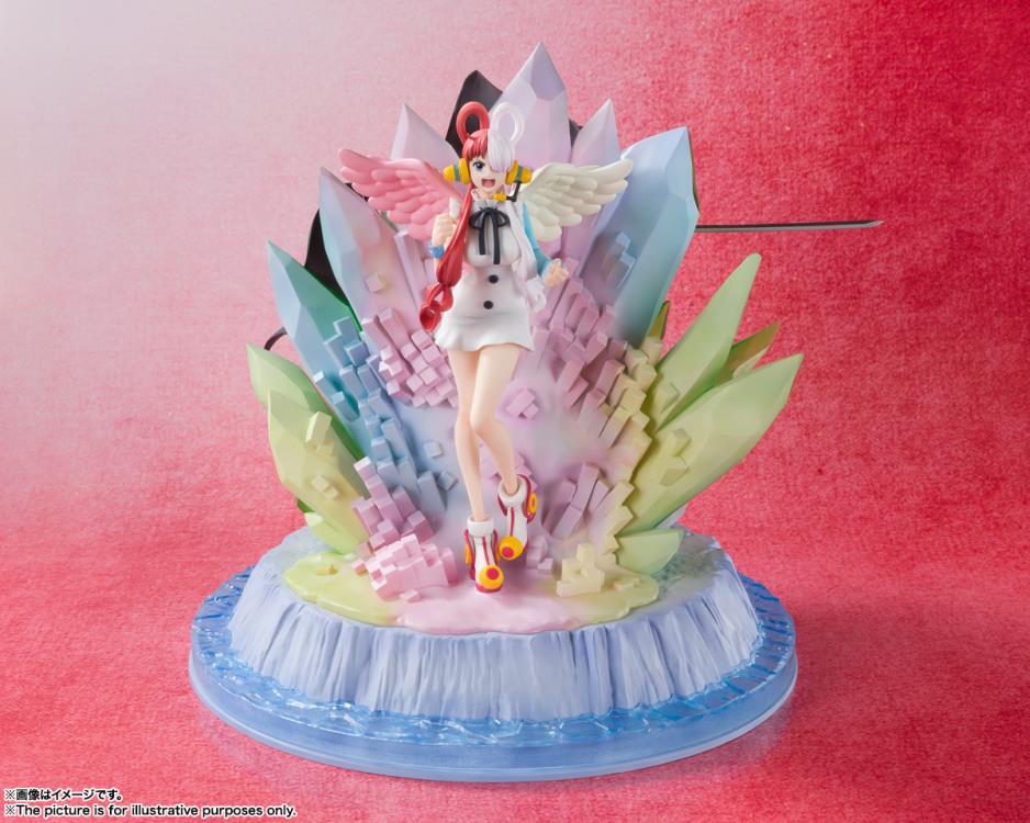Figuarts Zero Extra Battle One Piece Film: Red Shanks and Uta Anime Statue - Premium Collectible for Anime Fans, Display for Home & Office Decor