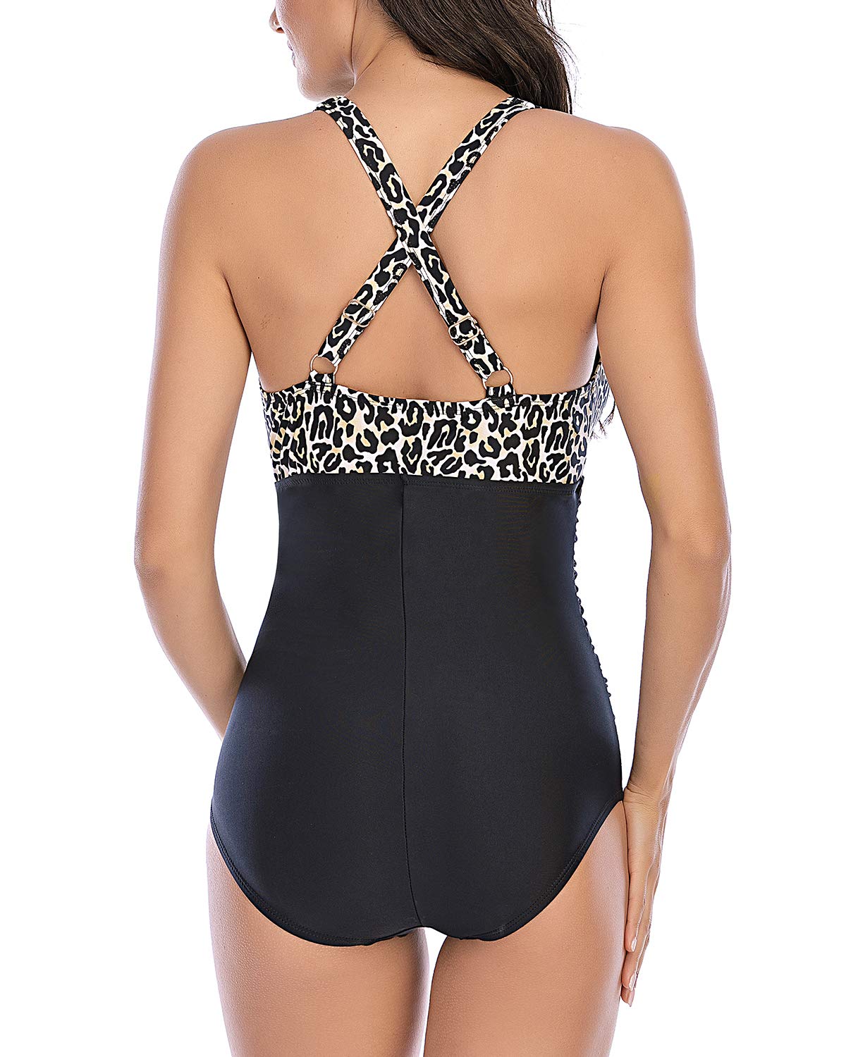 V Neck One Piece Swimsuits for Women - Tummy Control Ruching Bathing Suit, Sexy Beach Swimwear | Perfect for Pool Party, Vacation & Summer Water Activities