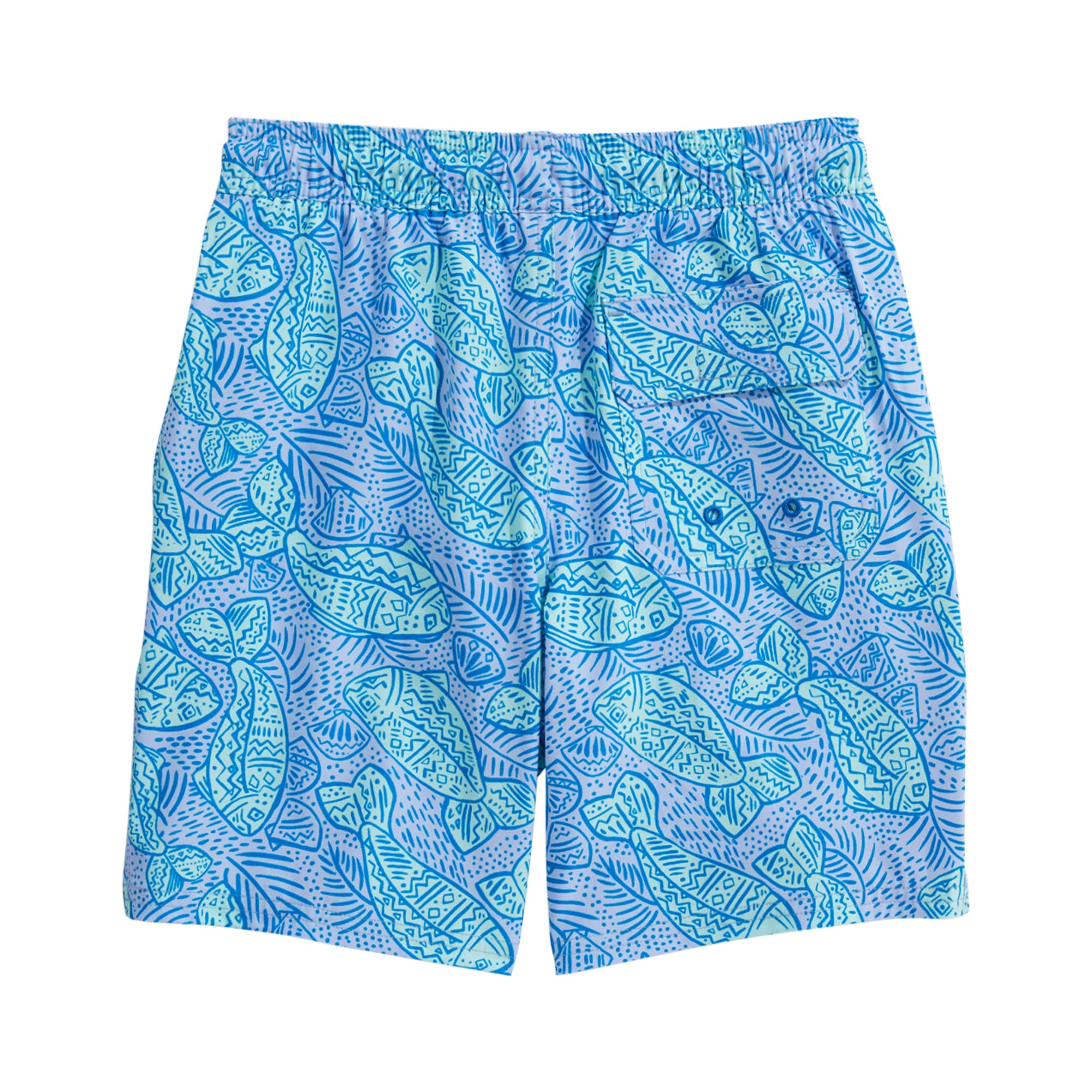 Vineyard Vines Boys' Printed Chappy Swimsuit Trunks - Quick-Dry Swim Shorts for Kids, Beach & Pool Fun
