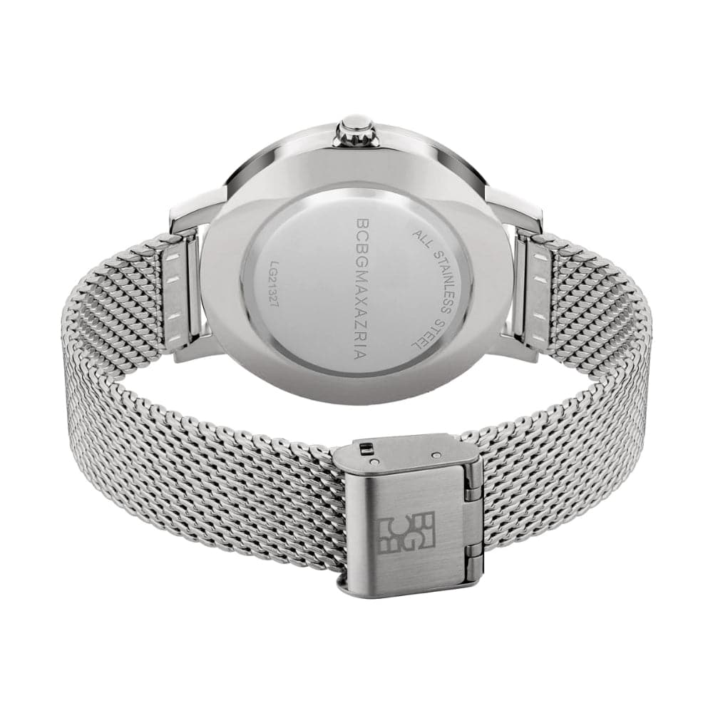 BCBGMAXAZRIA BAWLG2132701 Women's Mesh Strap Watch - Elegant & Stylish Timepiece for Everyday Wear, Office & Special Occasions