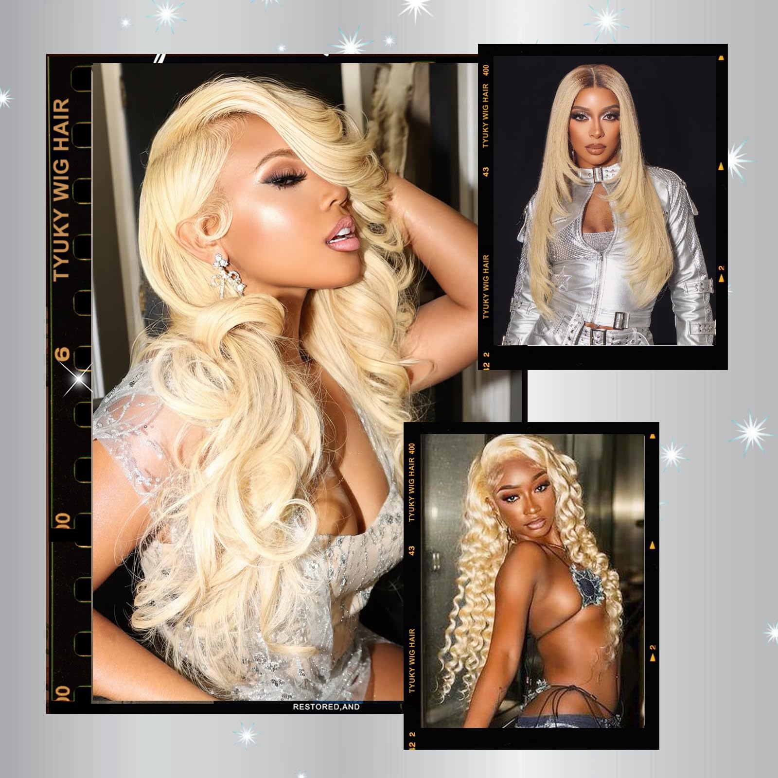 28 Inch 613 Blonde Lace Front Wig - 13x6 HD Lace Human Hair Wig with Pre-Plucked Hairline & 200% Body Wave Density - Perfect for Daily Wear, Cosplay, and Special Occasions